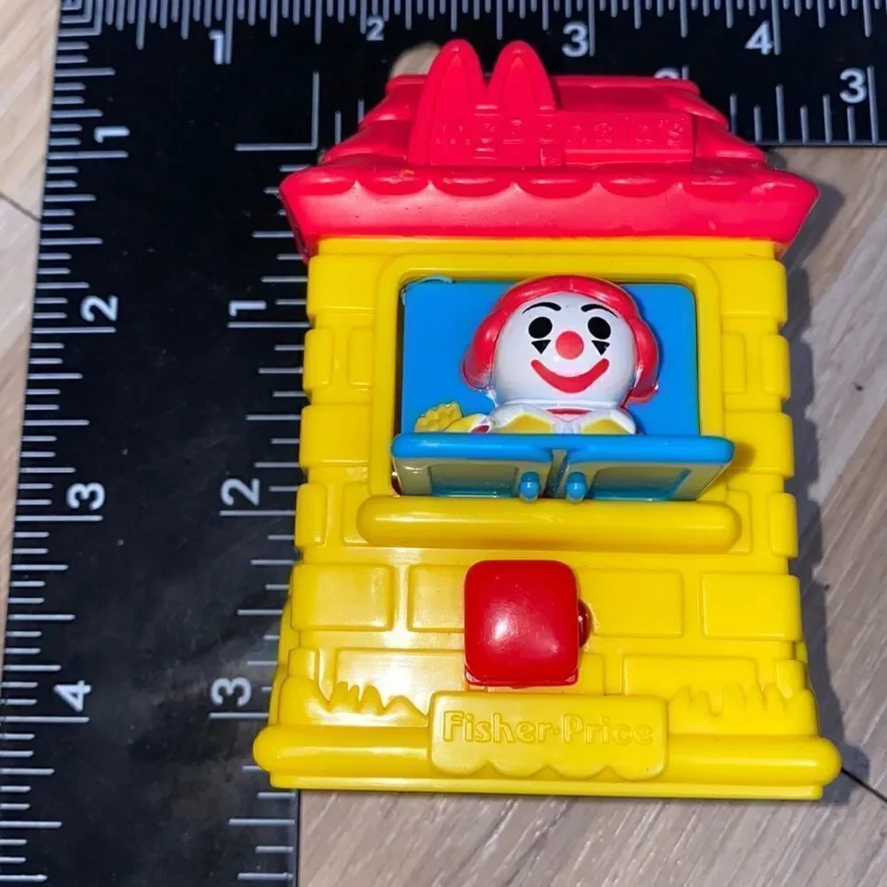 Vintage Fisher Price McDonald’s 1990s Baby Happy Meal Toys Jack in the box toy